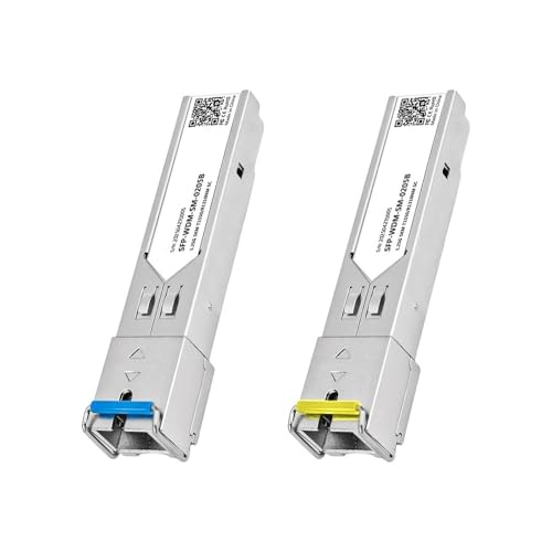 SFP ���W���[�� 1 �y�A 1.25 �O���� SFP �t�@�C�o�[���W���[�� SC �V���O�����[�h�t�@�C�o�[���W���[�� 5KM DDM 1310/1550nm �M�K�r�b�g(1 Pair)