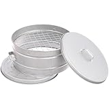 尾上製作所(ONOE) いもやききやっくんDX [密閉型でむし焼効果 焼き芋 芋の甘さと水気を逸すことなくおいしく焼き上げる とうもろこし・もち・しいたけ・なす等も キャンプ バーベキュー 日本製]