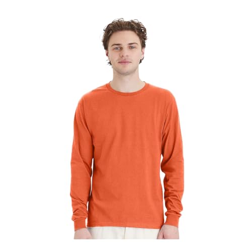 T-shirt manches longues coton Hanes pour un style décontracté au quotidien