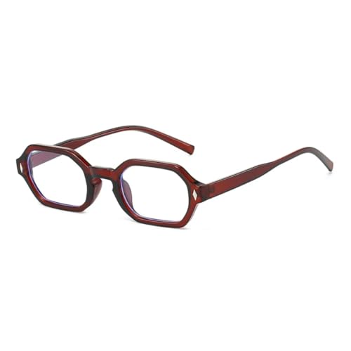 Lunettes de soleil rétro rectangulaires polygonales femmes hommes verres dégradés UV400