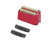 FX3シェーバー交換用ヘッド BaByliss Pro FX3 ホイルシェーバー、赤 FXX3RF 交換用ホイル 2枚刃付き BaByliss Pro FX3 ダブルシェーバーフォイルトップ - 低刺激性ゴールドホイル