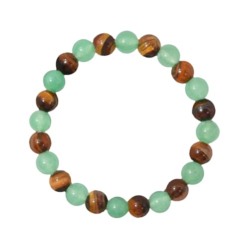 Pulseras de dinero con ojo de tigre de aventurina verde, pulsera de la suerte, Feng Shui, obsidiana negra, hecha a mano, onesize, Piedra, No es una piedra preciosa
