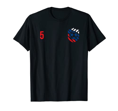 Flag Czech Republic T-Shirt, Black