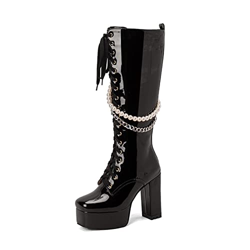 Bottes de mode pour femmes avec fermeture éclair pour un enfilage facile