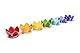 Find Something Different Lotus Design Teelichthalter 7er Set Chakra Farben Gold, 8 cm
