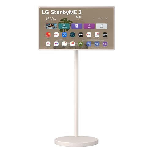 Image of LG 32-Inch StanbyME 2 Max Portable, Detachable Touch Screen TV, Dolby Vision, HDR10, Filmmaker Mode, 4.5hr Built-in Battery, Full Swivel Rotation (32LX6BWGA, 2026)