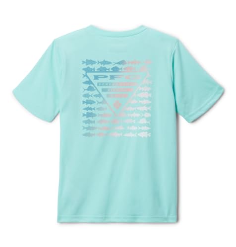 Columbia Youth Boys PFG Short Sleeve Graphic Tee, Gulf Stream/PFG Elements Graphic, Small - image 2