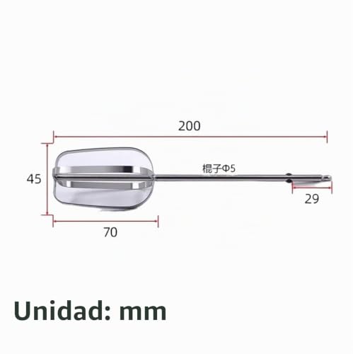 Miniatura 3 de Jfbsgbs Batidora Eléctrica Con Cabezal De Acero Inoxidable - Compatible Con Philips Hr3700 - Piezas De Licuadora 2pcs Four-Piece Rod