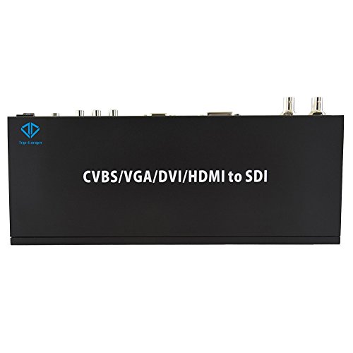 Top-Longer CVBS VGA DVI HDMI al convertidor de señal HD-SDI 3 G-SDI todo a SDI Scaler Converter