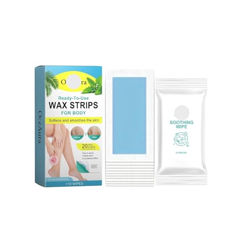 KLYso Bandas De Cera Depilatorias con Aroma A Océano: Depilación Suave Y Rápida For Brazos, Axilas Y Piernas. Deja La Piel Sedosa Y Suave.(1PCS)