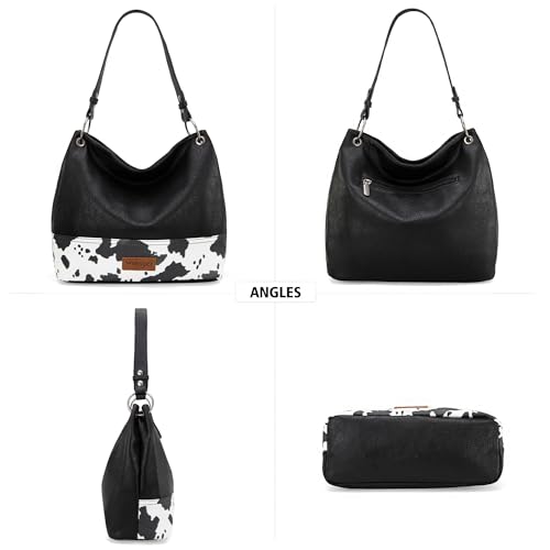 Image of Wrangler Hobo Bags for Women Vegan Leather Top Handle Shoulder Purses and Handbags