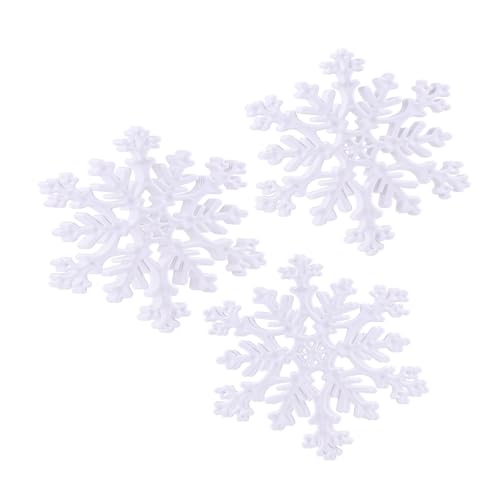 OKUMEYR 12 Unidades flocos de neve grandes DIY decoração de tema de neve DIY floco de neve pendurado