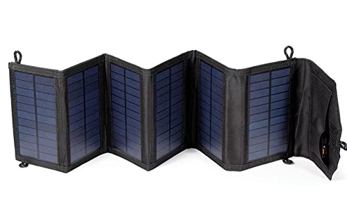 Cargador solar de 20W portátil y batería impermeable para acampada al aire libre 2