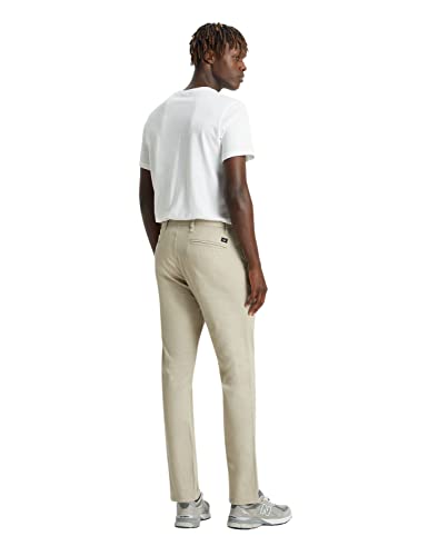 Dockers Alpha Original Khaki Slim Tapered Stretch Twill Broek voor heren, SAFARI/BEIGE, 33W / 34L