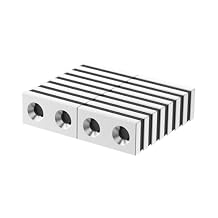 N52-1.00" L x 1/2" W x 1/8" H - 16 Pack, Neodymium 2X #6 Screw Countersunk Hole Bar Magnets, Rare Earth Magnets with Screw Holes, Powerful NdFeB Block Magnet- 1.00" x 0.5" x 0.125"