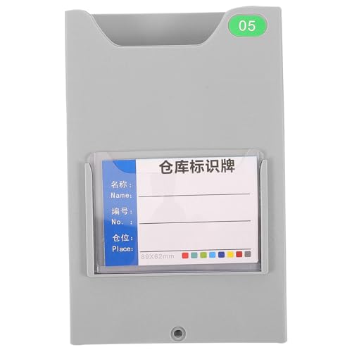 WEKADRIN 物料カードラック 磁性収納棚 プラスチック製 多機能カードオーガナイザー 倉庫用ラベルホルダー