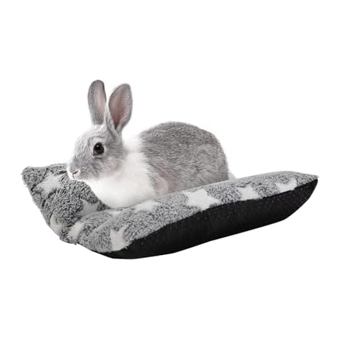 Amakunft Rabbit Bed Pad, Guinea Pig Snuggle Bed Washable Cuddle Cushion with Soft Plush Mat for Indoor Small Animals Bunny, Ferret, Chinchilla, Hedgehog, Sugar Glider, Kitten Cover