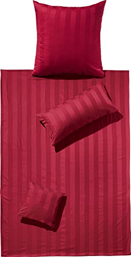 Erwin Müller Mako-Damast Bettwäsche-Set Fürth mit Streifen, Bettbezug,...