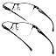Tr90 - Bifocal Readers (Black+gun) - Near & Far Dual-use