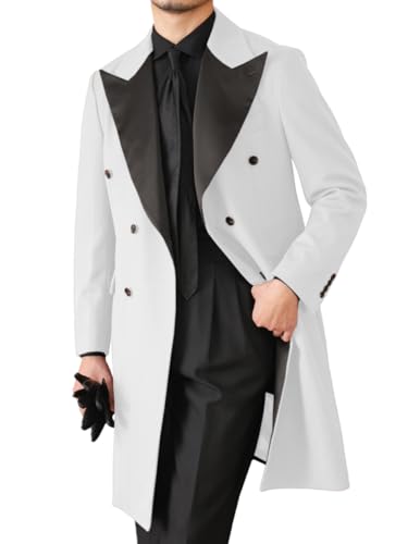 Mens Tailcoat Tuxedo Jacket Solid Swallowtail Dinner Party Blazer Dress Coat