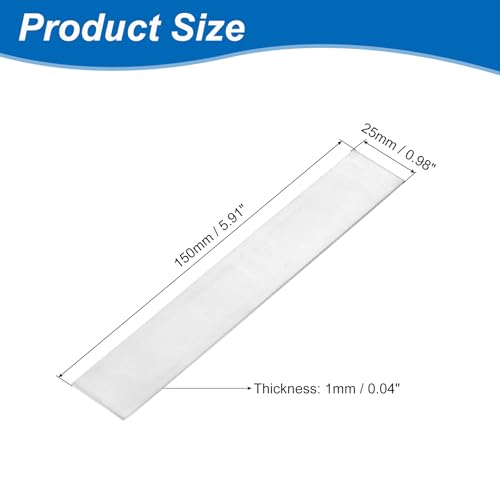 QUARKZMAN 1 Stück Zinkblech 99.995% Hochreines Zinkblech 0.04x1x6(1x25x150mm) Metall Zinkfolie Zinkanodenstreifen Für Wissenschaftslabor Industrie DIY Basteln