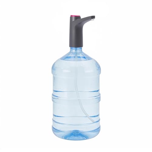 Wasserflaschen Pumpe, Elektrischer Wasserspender,USB-Lade Automatische Trinkwasserpumpe, 5 Gallonen Wasserflaschen Pumpe,mit 2 frei zu schneidenden Schläuchen, für Home Camping Office Küchen Schule