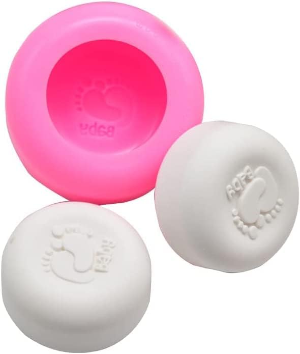 Miniatura 3 de moldes de silicona para velas de jabón, moldes lindos para pies de bebé, moldes de silicona para hornear, pasteles hechos a mano de chocolate,