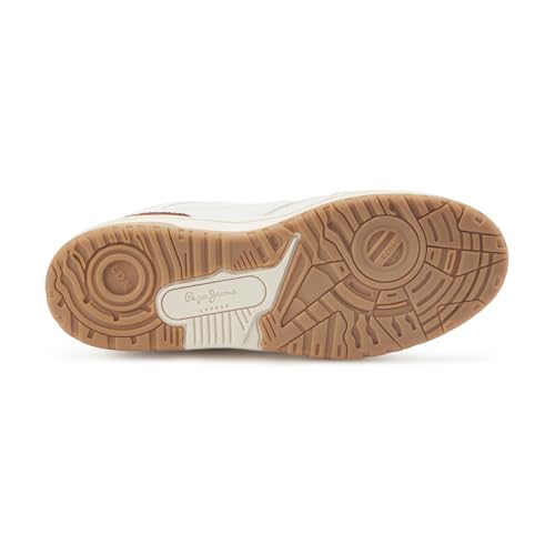 Image of Pepe Jeans Mens Pms00055 Off White Sneaker