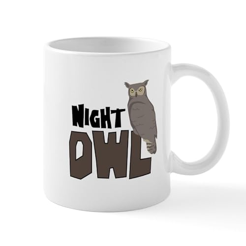 Taza de cerámica de 11 oz Night Owl miniatura 1