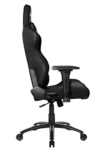 Cadeira ergonômica preta AKRacing Core Series LX Plus com assento de corrida, limite de peso de 150
