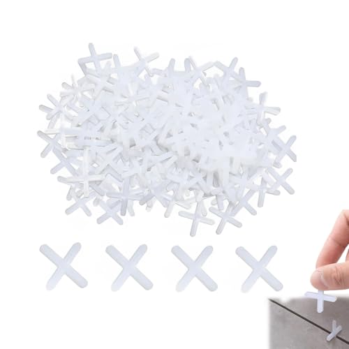 500 Stück Fugenkreuze 3mm Weiß Fliesenkreuze Fugenkreuze Terrassenplatten Abstandhalter Fliesenfugen Fliesen Abstandshalter Fugenkreuz Für Genaue Positionierung Für Wand Bodenfliesen
