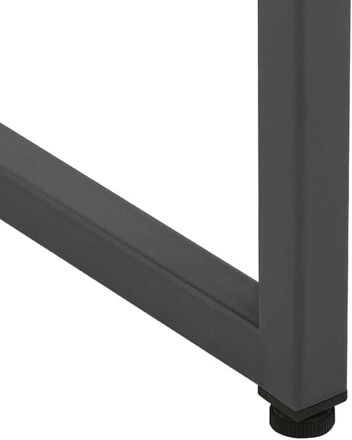 vidaXL Steel Sideboard in Industrial Design, Anthracite Colored Adjustable Height Storage Cabinet with 2 Doors and Ample Space