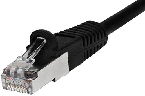 Cable de red SF Cable Cat5e STP 0.5ft Negro miniatura 2