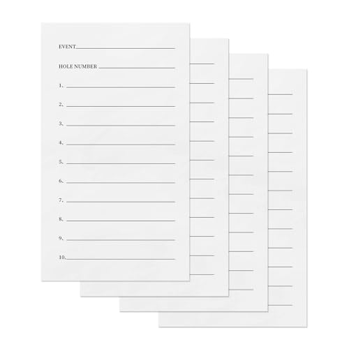 50 Sheets Cards, Closest to The Pin Marker Cards, Golf Metal Proximity Marker Paper