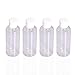 4 x 100 ml transparente Kunststoffflaschen für Kosmetika, leere Reisebehälter, Flip 100 ml
