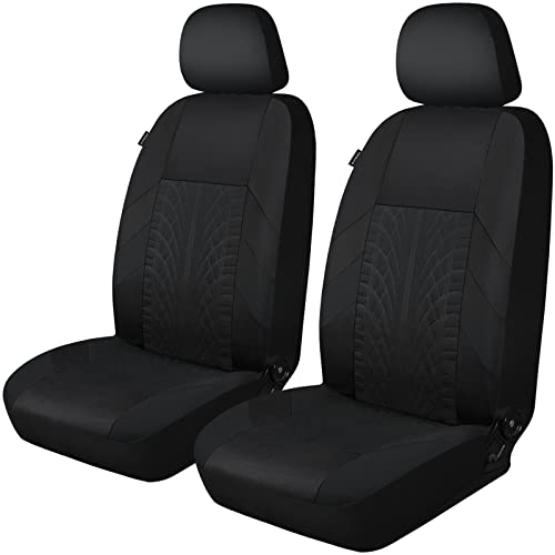Akauto Black Car Seat Covers Front Set, Premium Cloth Automotive Vehicle Interior Covers, Seat Covers For Low Back Car Seats With Removable Headrest, Universal Fit For Most Cars, Sedan, Truck, Suv #TOP1