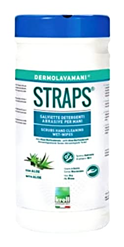 RucCosmetics 'línea Dermolavamani®' Toallitas Limpiadoras Abrasivas para manos, 80 Toallitas, dermatológicamente probadas, eficaces para eliminar - aceites, colas, pinturas frescas, barnices, tintas