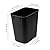 Halyuhn Black Small Trash Can 4Pack, 2Gallon/8 L Plastic Office Trash Can Garbage Can Under Desk, Trash Cans for Bedroom, Office and Kitchen, Bathroom Trash Can Fits Narrow Space, Plastic Trash Can