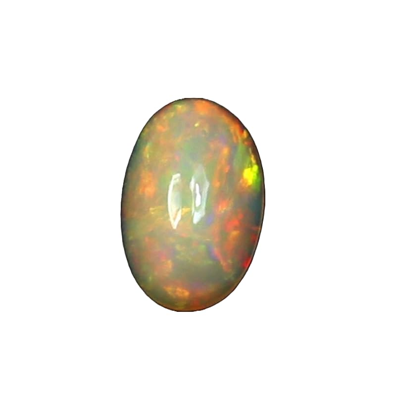 Opale éthiopienne cabochon ovale multi feu pierre précieuse naturelle de rechange