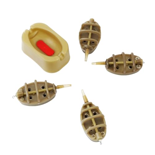 heyous 2 Sets Soportes de Anzuelo de Plástico para Cebo Accesorios de Pesca de Carpa Dispositivo de Alimentador en Línea para Señuelos miniatura 5