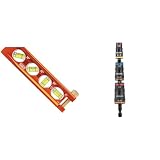 Klein Tools Magnetic Torpedo Level with Conduit Bender and Impact Flip Socket Set with Bit Driver
