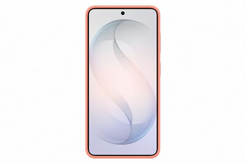 Image of Samsung Galaxy S26 Silicone Magnet Phone Case, Soft-Touch, Durable Grip, Great Feel, Coral Red
