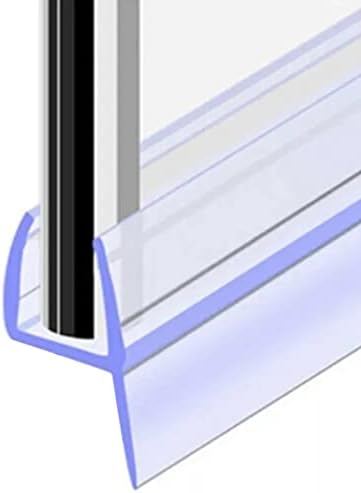 H Shape Bath Shower Screen Seal Strip Soft Rubber Shower Door Seal Strip 2 Metres Long Shower Seals Fits 6-10mm Glass for Curved and Vertical Screens or Doors (H-8MM)