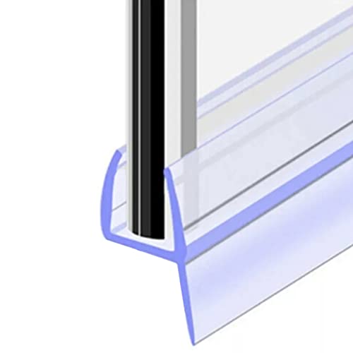 Afdichting voor 10 mm glazen deur, douchewand, pvc, vervangende afdichting voor douche, waterafstotende doucheafdichting of douchecabine-afdichting (H-vorm 10 mm)