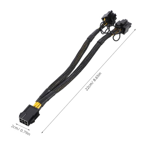Solución para alimentar GPU con el cable de extensión PCIe divisor de conector VILLCASE 6