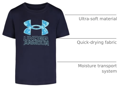 Image of Under Armour Boys' Short Sleeve Core Graphic T-Shirt, Lightweight & Breathable, Relaxed Fit