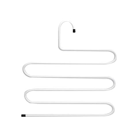 Pants Rack Pants Clip Home Multi-function Clothing Store Storage Anti-skid Clip Hanging Pants Artifact Pants Clip Hanger FANJIANI (Color : White, Size : 1 pack) Cover