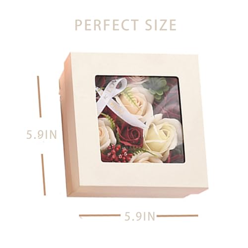 Ideal Swan IS-US-JHFH-FS Rose Bath Soap - Rose Flower Floral Scented Rose Soap Petals In Flower Box thumb #8