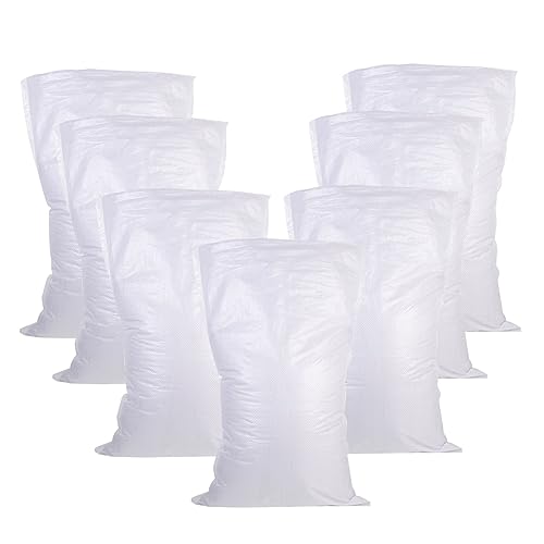 Gadpiparty 16pcs Flood Control Sandbags Cooler Bag Sand Bags Refuse Heavy Duty Bin Bags Pop up Tent Beach Bag Tent Fixed Sandbag Liners Sandbag Weights Beach Blanket Beach Umbrella Pp White