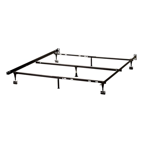 KB Designs – 7 Leg Heavy Duty Metal Queen Size Bed Frame with Center Support Legs
